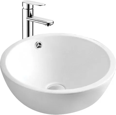 Накладная раковина AQUATEK AQ5354-00 глянцевая белая Sancos — официальный сайт