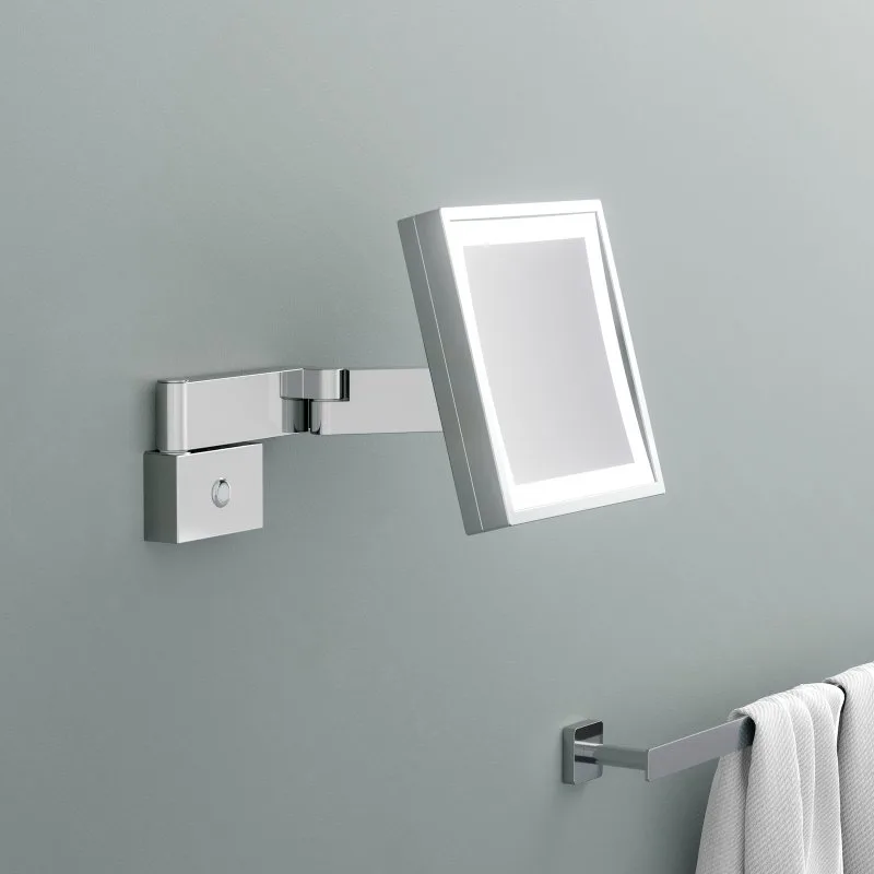 Косметическое зеркало Timo Selene 10076/00 с подсветкой, телескопическое, поворотное, хром Sancos — официальный сайт