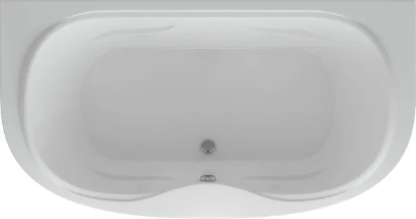 Акриловая ванна AQUATEK Мелисса MEL180-0000031 180x95 см, пристенная, белая, овальная