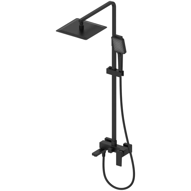 Душевая стойка Wonzon & Woghand CUBE 2.0 WW-88047068-MB, матовая черная Sancos — официальный сайт