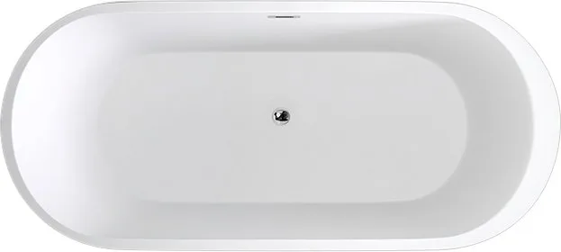 Акриловая ванна Black&White Swan SB109 170x80 см, отдельностоящая, белая, овальная, с каркасом, со с Sancos — официальный сайт