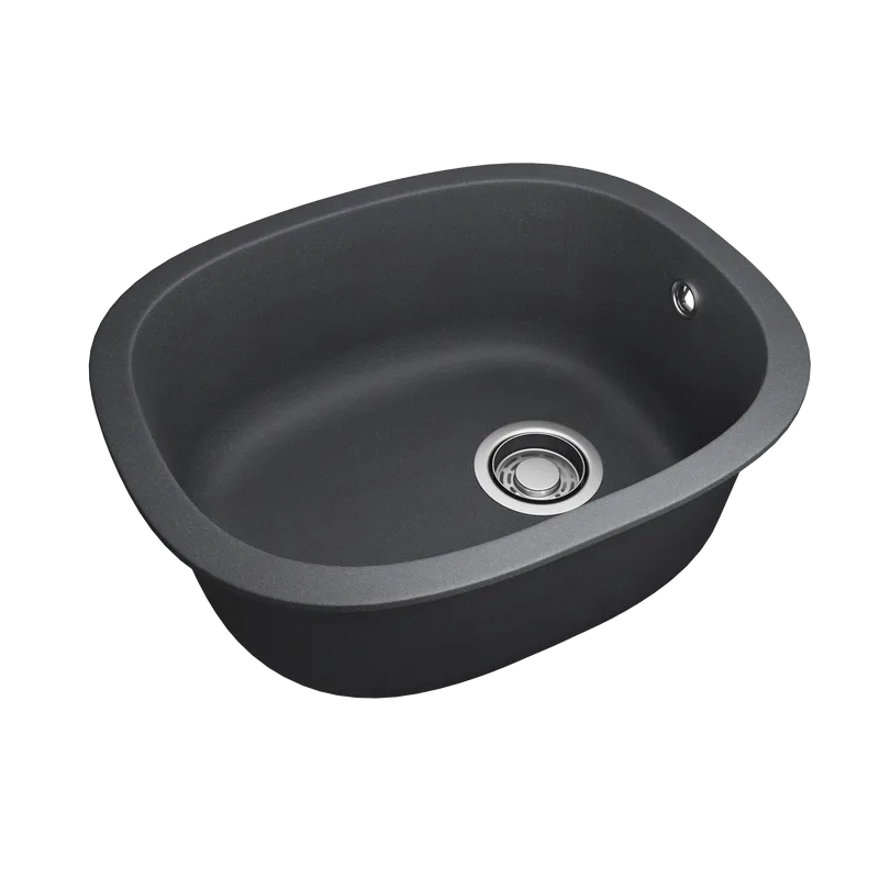 Мойка кухонная Emar Quartz EMQ-1560.P, оникс Sancos — официальный сайт