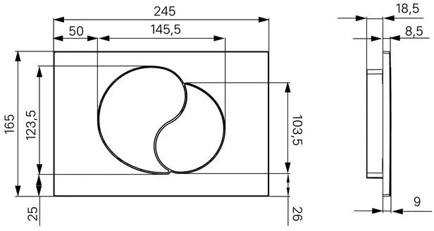 Кнопка смыва IDDIS Unifix UNI02MWi77 002, белая Sancos — официальный сайт