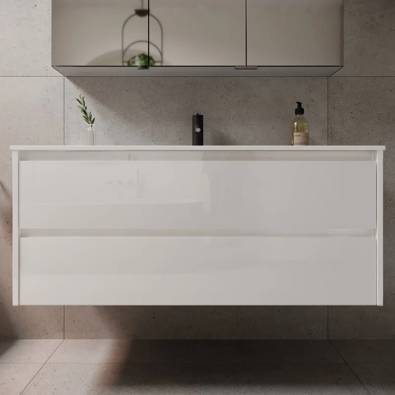 Тумба с раковиной Sancos Libra 120 см белый глянец Sancos — официальный сайт