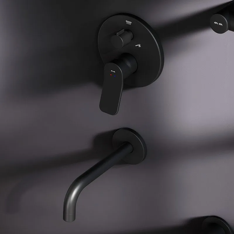 Душевой комплект AM.PM X-Joy FB85A3RH42 С ВНУТРЕННЕЙ ЧАСТЬЮ, черный Sancos — официальный сайт