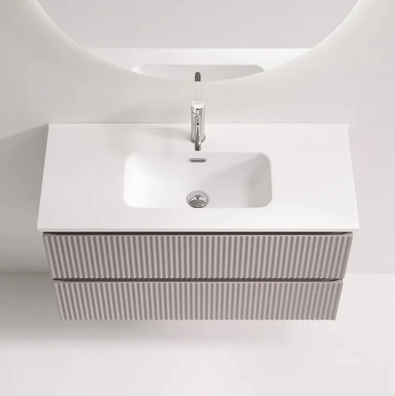 Тумба под раковину Sancos Snob R 90 подвесная Doha soft (пыльная роза), SNR90/39SM Sancos — официальный сайт