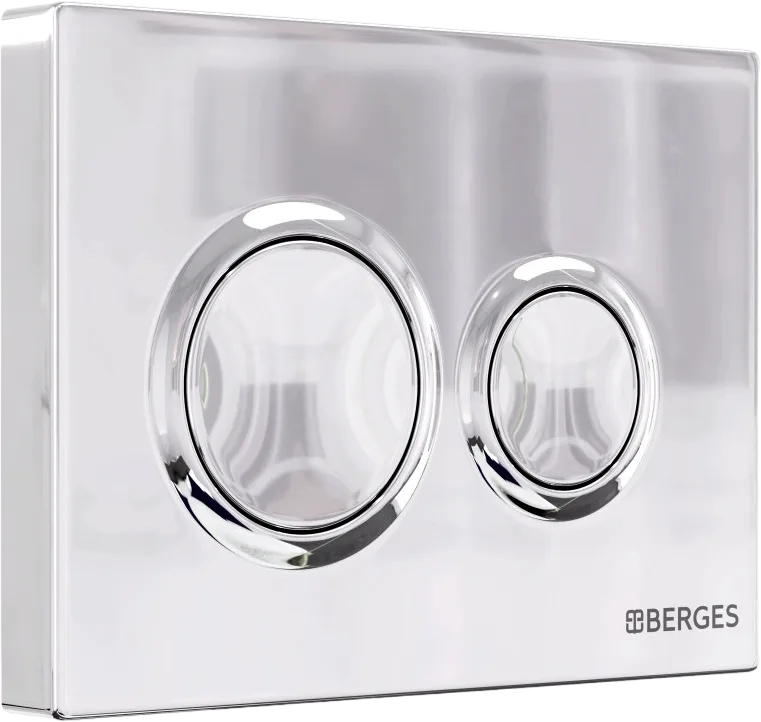 Кнопка смыва Berges Novum O3 хром глянец Sancos — официальный сайт