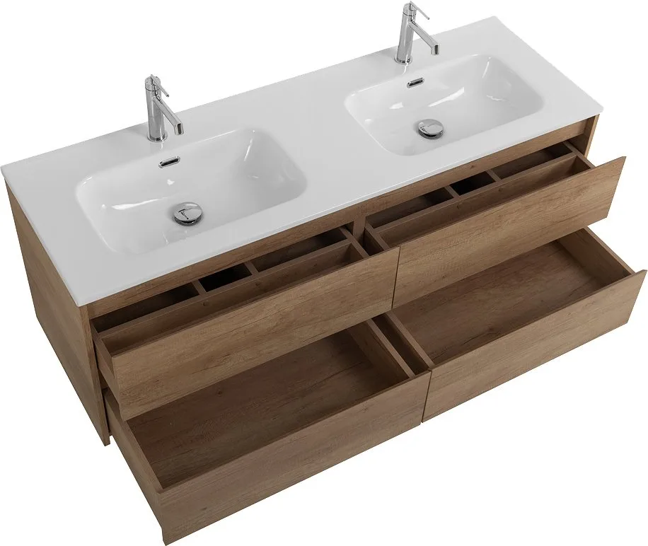 Тумба под раковину без столешницы BelBagno Kraft 120 4 ящика, для двоих, rovere nebrasca nature Sancos — официальный сайт