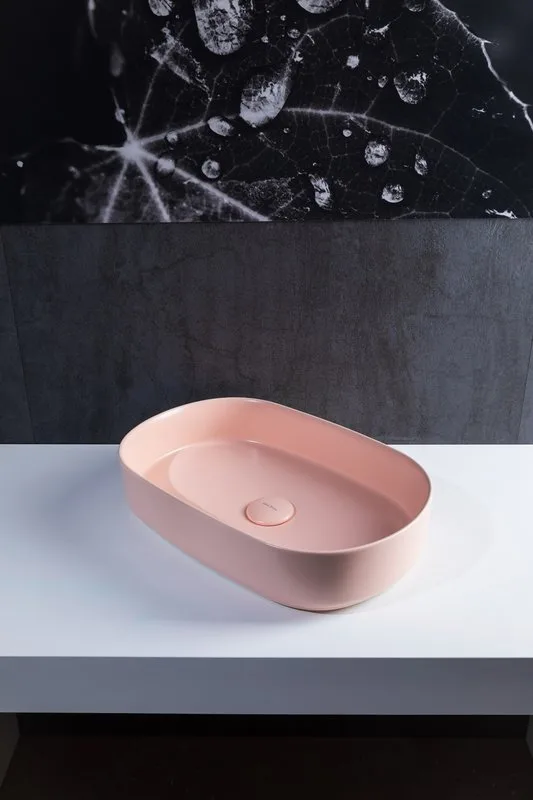 Накладная раковина Allen Brau Fantasy Oval 55x36, розовая Sancos — официальный сайт