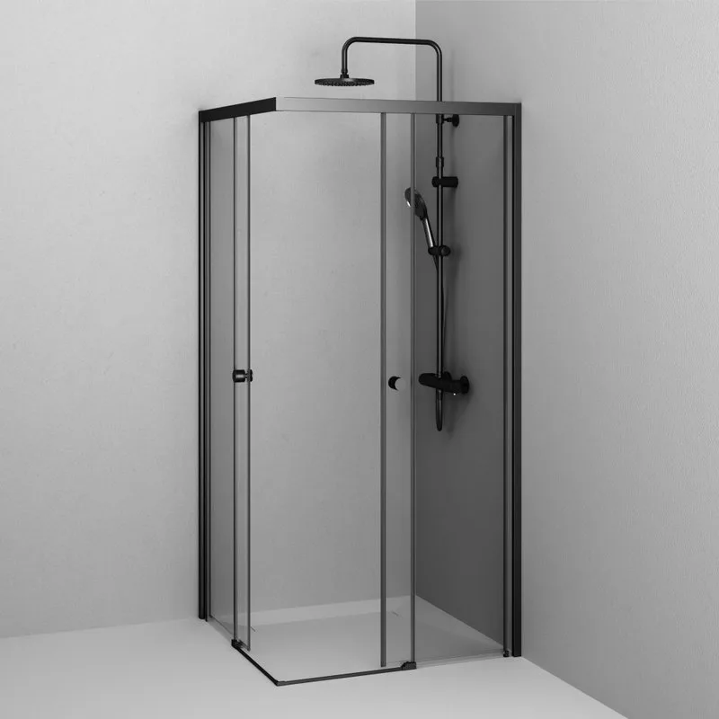 Душевой уголок AM.PM X-Joy W94G-403-9090-BТ 90х90 см, профиль черный матовый Sancos — официальный сайт