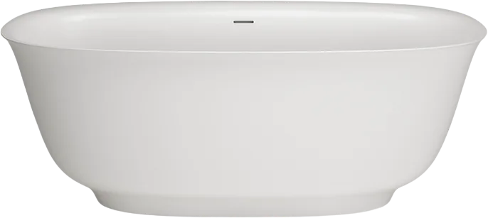 Ванна из искусственного камня Plumberia Selection Seta 170x75 см, отдельностоящая, матовая белая, ов Sancos — официальный сайт