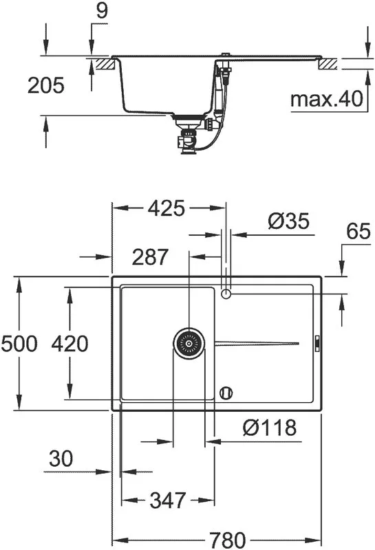 Мойка кухонная Grohe K400 31639AP0 Sancos — официальный сайт