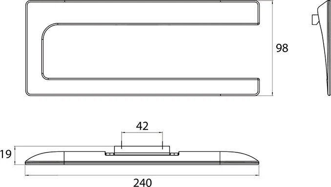 Полотенцедержатель Emco Art 1655 001 01 хром Sancos — официальный сайт
