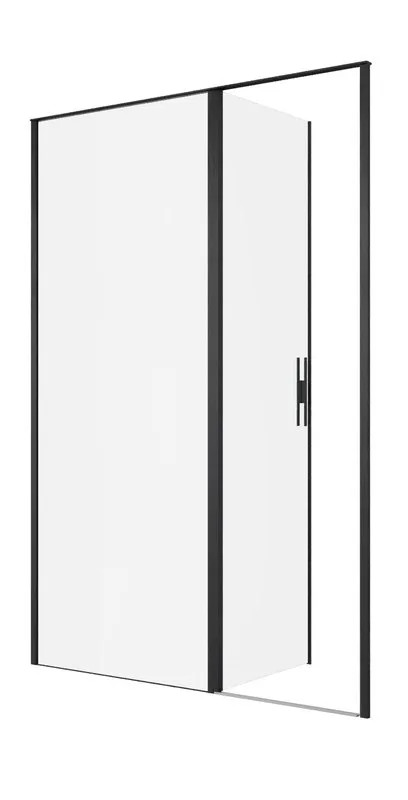 Душевая дверь в нишу Allen Brau Priority 3.31036.BBA 140 см, профиль черный браш, стекло прозрачное  Sancos — официальный сайт