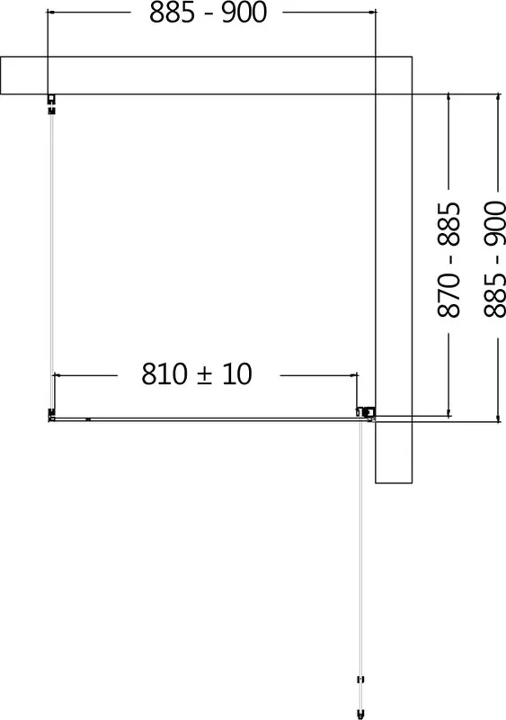 Душевой уголок AQUAme AQM5215-RH-9 90х90, профиль черный матовый Sancos — официальный сайт