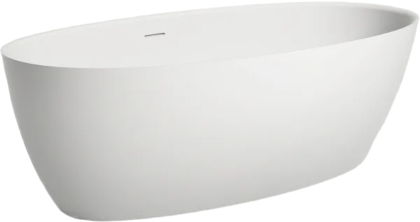 Ванна из искусственного камня Salini Alda 180x90 см, отдельностоящая, матовая белая, овальная, со сл Sancos — Оригинал