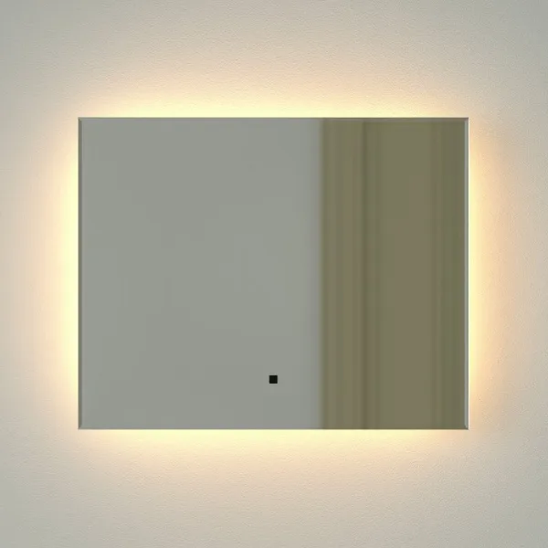 Зеркало Defesto Glow DF 2511RH 50х40 с LED-подсветкой, 3000 K, инфракрасный выключатель