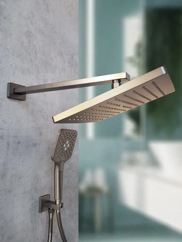 Душевой комплект AltroBagno Lamberto 040411 GrMt, С ВНУТРЕННЕЙ ЧАСТЬЮ, оружейная сталь Sancos — официальный сайт