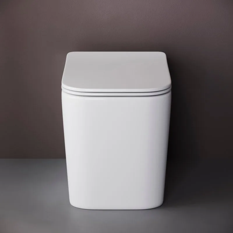 Унитаз приставной напольный Ceramicanova Cubic Rimless CN1809 Sancos — официальный сайт