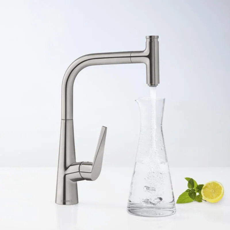 Смеситель для кухни Hansgrohe Talis Select M51 72826800 сталь Sancos — официальный сайт