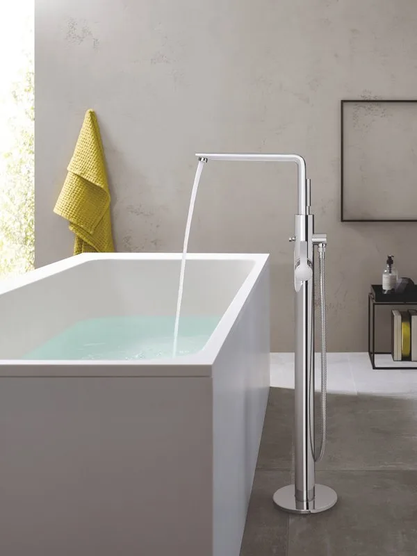 Напольный смеситель для ванны с душем Grohe Lineare New 23792001 Sancos — официальный сайт