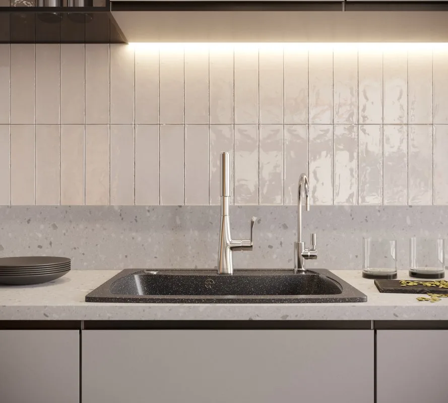 Смеситель для кухни Hansgrohe Metris M71 14834000 хром Sancos — официальный сайт