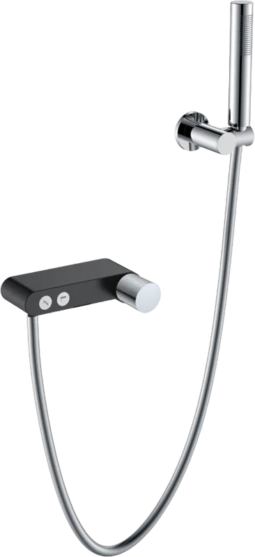Смеситель для ванны с душем Boheme Stick 123-BCR.2, black touch chrome Sancos — официальный сайт