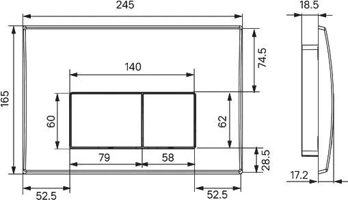 Смывной бачок скрытого монтажа IDDIS Optima Home OPH0MBCi32K кнопка смыва матовая черная Sancos — официальный сайт