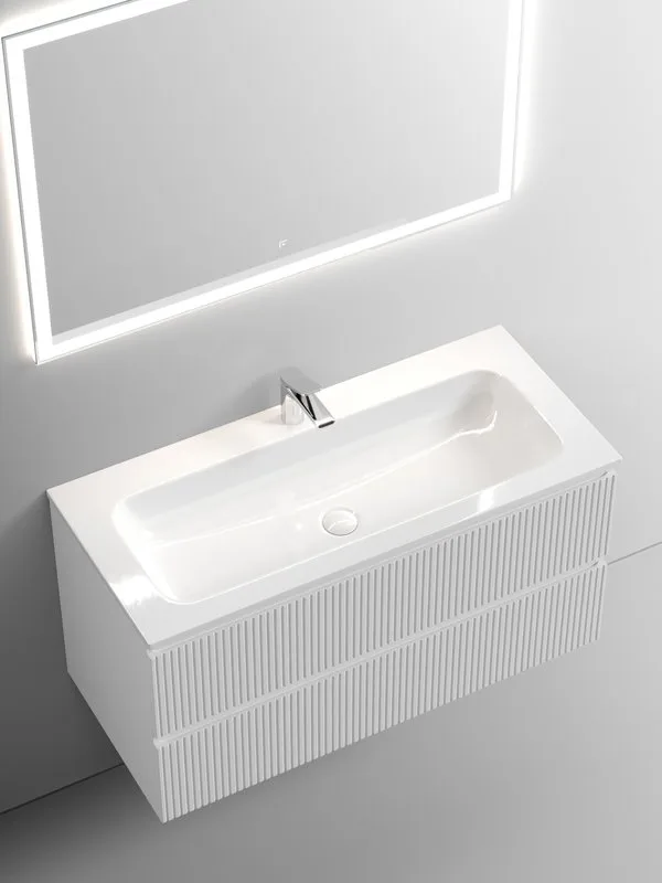 Тумба с раковиной Sancos Snob T 100 см, bianco Sancos — официальный сайт