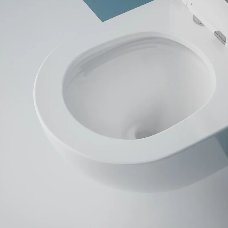 Подвесной унитаз Esbano Gardena-49T ESUPGARD49TW белый глянец безободковый, смыв Торнадо, с сиденьем Sancos — официальный сайт