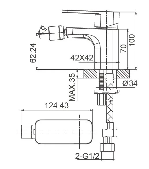 Смеситель для биде Wonzon & Woghand Arnie WW-695001-MB черный матовый Sancos — официальный сайт
