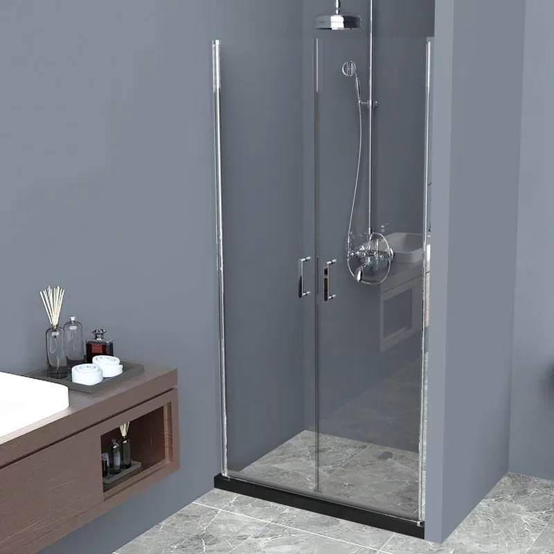Душевая дверь в нишу BelBagno Uno B-2-80-C-Cr стекло прозрачное Sancos — официальный сайт