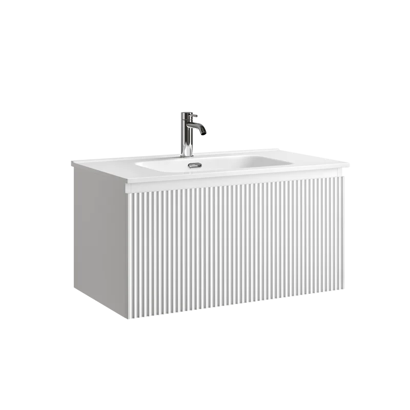 Тумба под раковину Sancos Snob R 1.0 80 подвесная Bianco (белый), SNR1.080W Sancos — официальный сайт