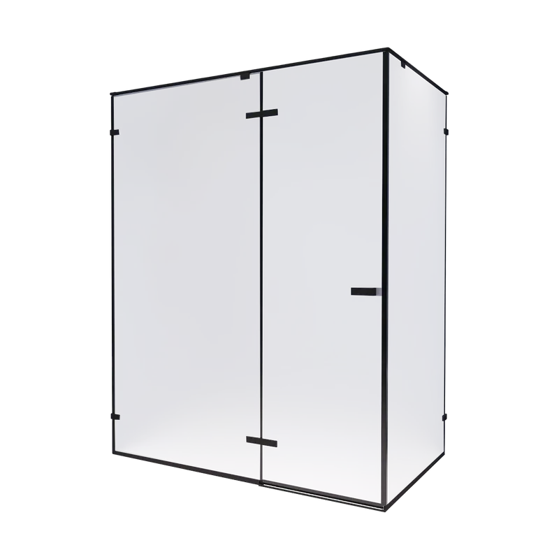 Душевой уголок RGW Stilvoll SV-040 100х90 профиль черный, стекло прозрачное Sancos — официальный сайт