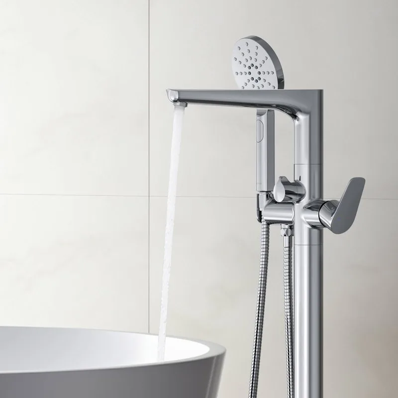 Напольный смеситель для ванны с душем AQUATEK Бетта AQ1145CR, С ВНУТРЕННЕЙ ЧАСТЬЮ, хром Sancos — официальный сайт