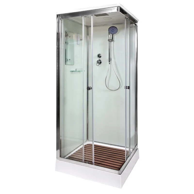 Душевая кабина DTO K409S 90х90, с электрикой, профиль хром, стекло прозрачное Sancos — официальный сайт