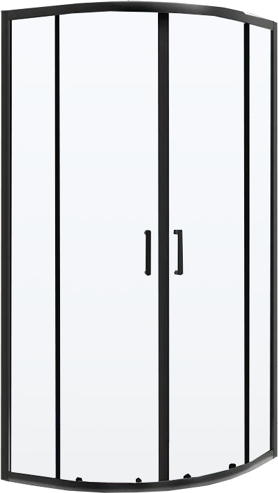 Душевой уголок BelBagno Uno -195 R 2 100 C Nero профиль черный, стекло прозрачное Sancos — официальный сайт