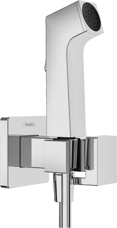 Гигиенический душ Hansgrohe Bidette E 1jet 29233000, со смесителем, C ВНУТРЕННЕЙ ЧАСТЬЮ, хром Sancos — официальный сайт
