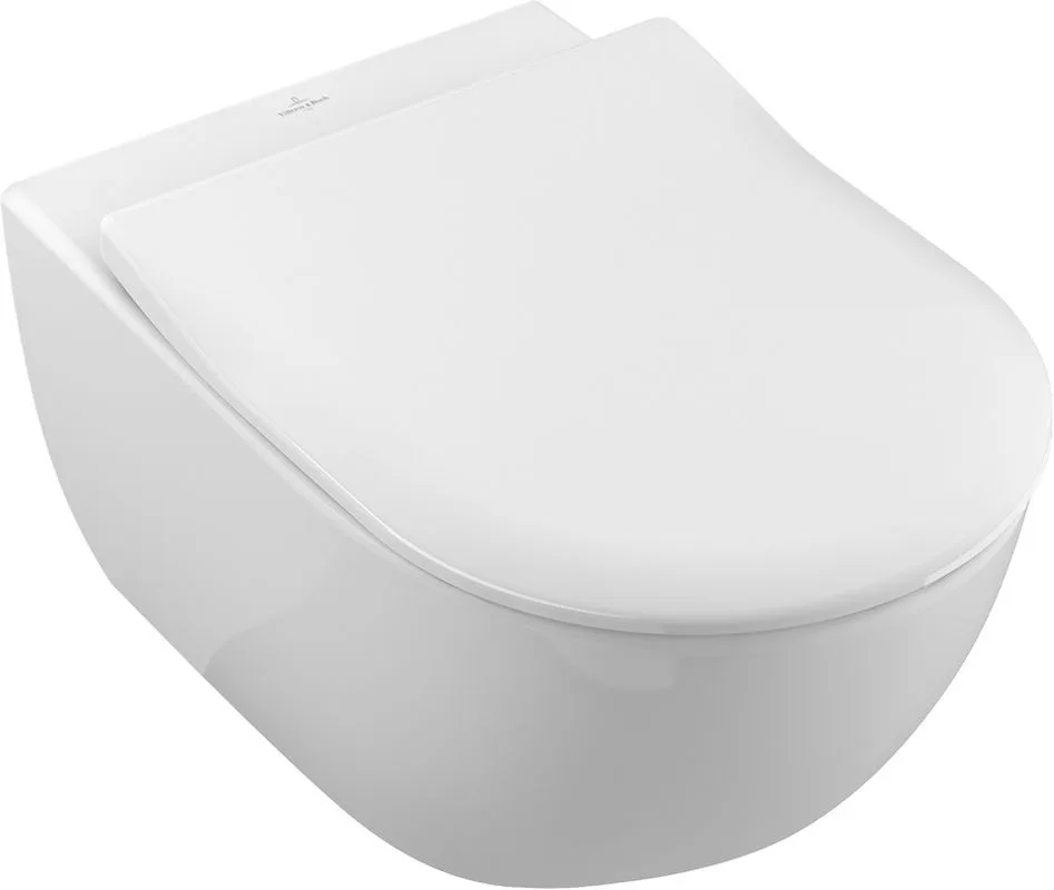 Унитаз подвесной Villeroy & Boch Subway 2.0 5614R2R1 CeramicPlus, глянцевый белый Sancos — официальный сайт