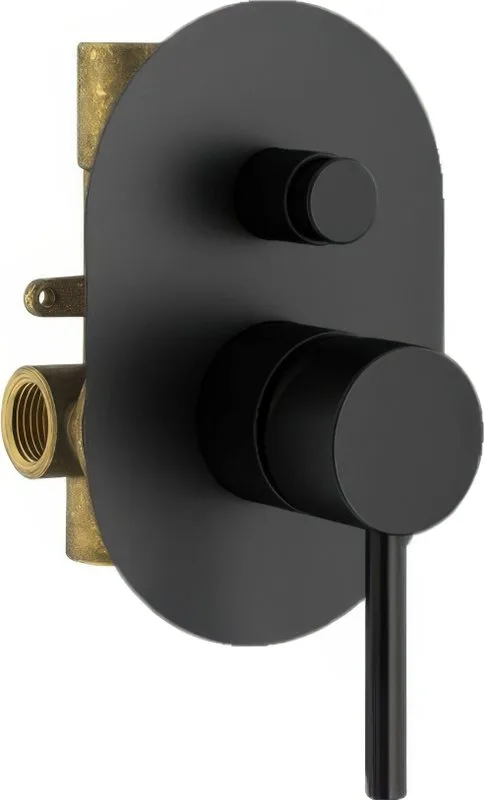 Встраиваемый смеситель Plumberia Selection Ixo KIT1001NO С ВНУТРЕННЕЙ ЧАСТЬЮ, матов Sancos — официальный сайт