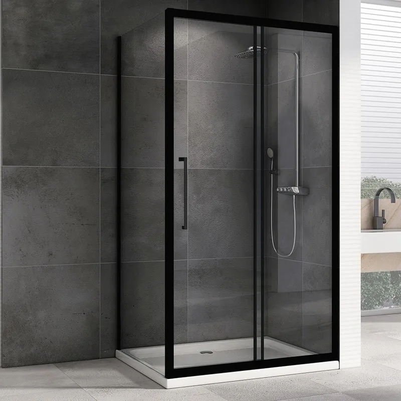 Душевой уголок Abber Schwarzer Diamant AG30120BH-S75B 120х75, профиль черный, стекло прозрачное Sancos — официальный сайт