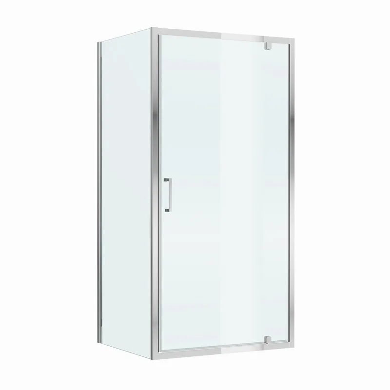 Душевой уголок Cezares Molveno AH 1 90+80 C Cr IV 90х80 см, профиль хром, стекло прозрачное Sancos — официальный сайт