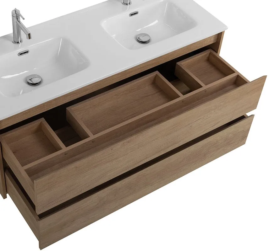 Тумба под раковину без столешницы BelBagno Kraft 120 для двоих, rovere nebrasca nature Sancos — официальный сайт