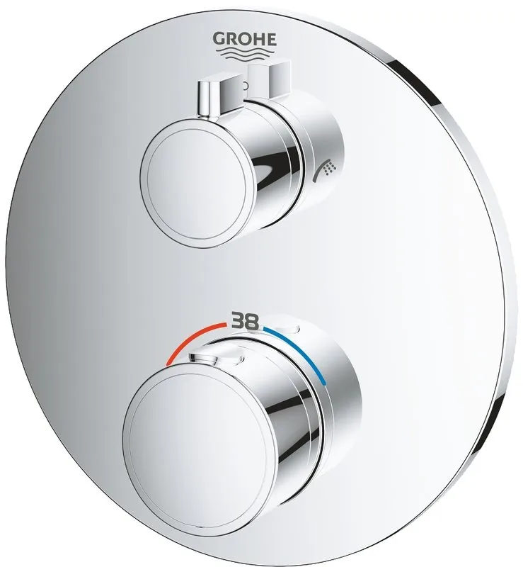 Термостатический смеситель встраиваемый Grohe Grohtherm 24077000 для ванны с душем Sancos — официальный сайт