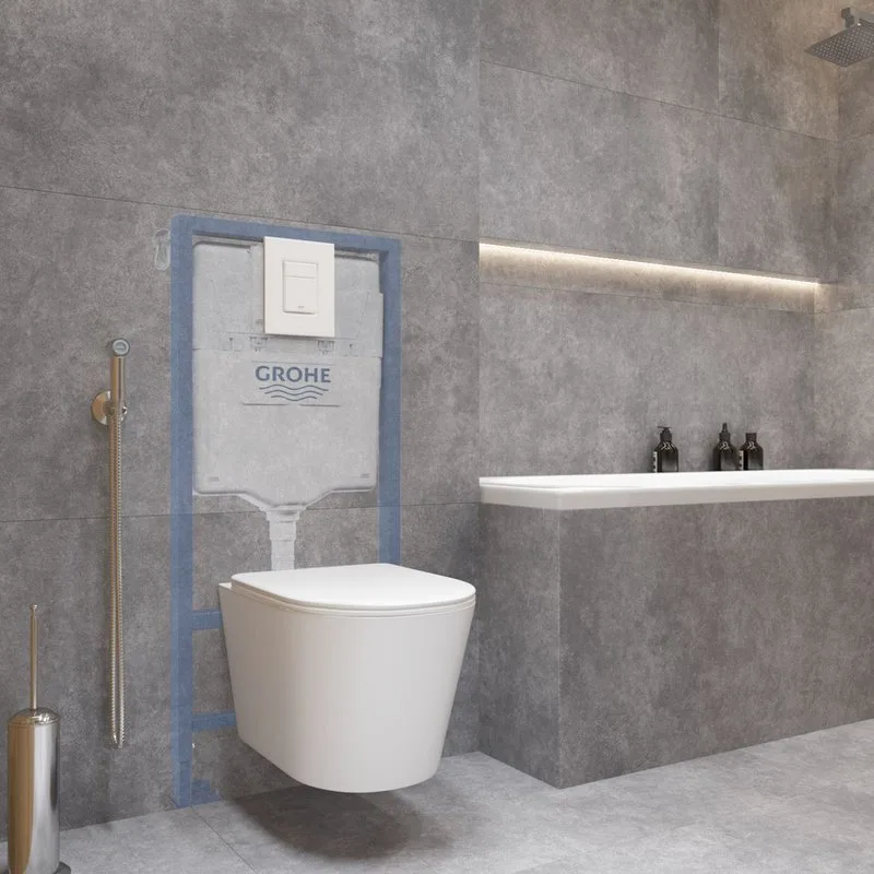 Система инсталляции для унитазов Grohe Rapid SL 38772SH0, 3 в 1 с панелью смыва Sancos — официальный сайт