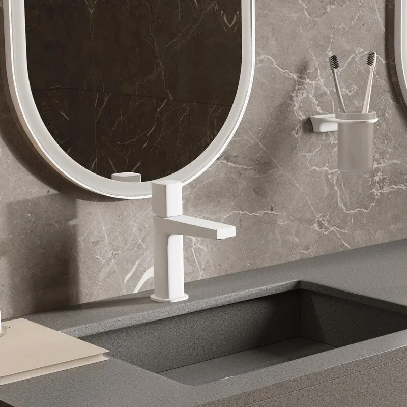 Смеситель для раковины Wasserkraft Saale 9503 белый soft-touch Sancos — официальный сайт