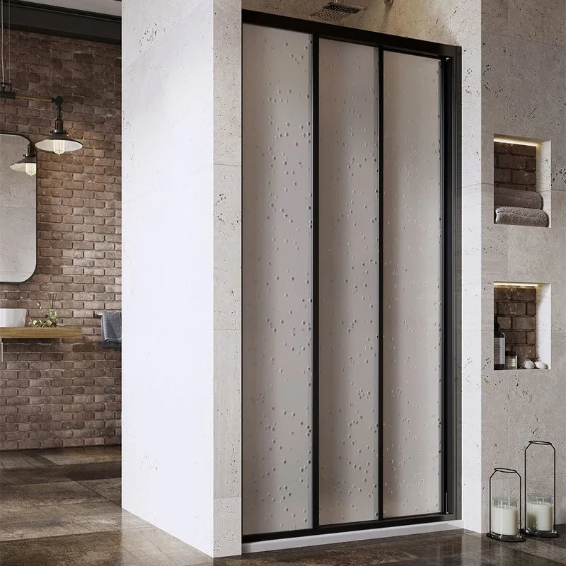 Душевая дверь в нишу Ravak Supernova ASDP3-80 Pearl, 200, профиль черный Sancos — официальный сайт