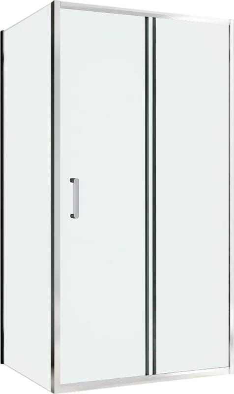 Душевой уголок Abber Schwarzer Diamant AG301505-S705 150x70, профиль хром, стекло прозрачное Sancos — официальный сайт