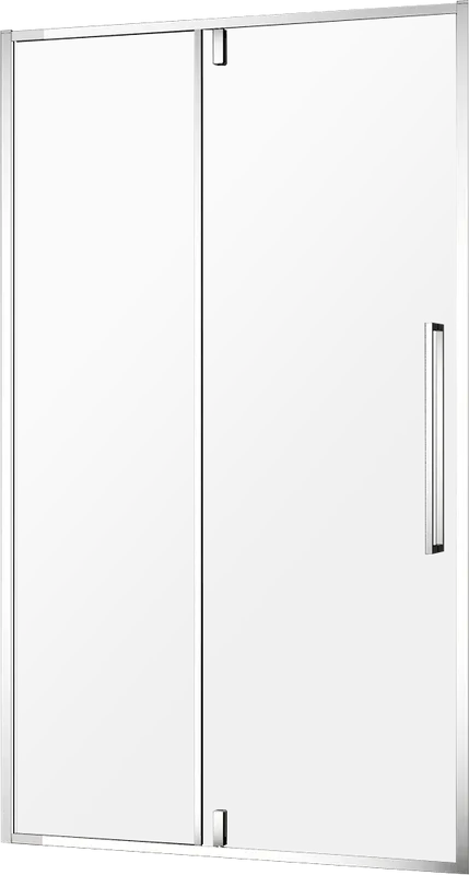 Душевая дверь в нишу AQUAme AQM7108-9 90 см, профиль хром, стекло прозрачное Sancos — официальный сайт