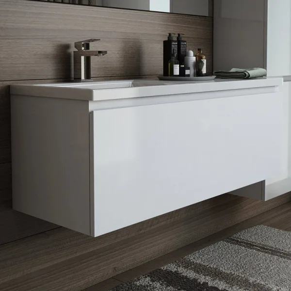 Тумба под раковину без столешницы Эстет Dallas Luxe 120 подвесная, 1 ящик, L Sancos — Оригинал
